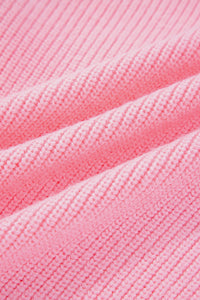 Pink Merry Candy Cane Crew Neck Knit Sweater