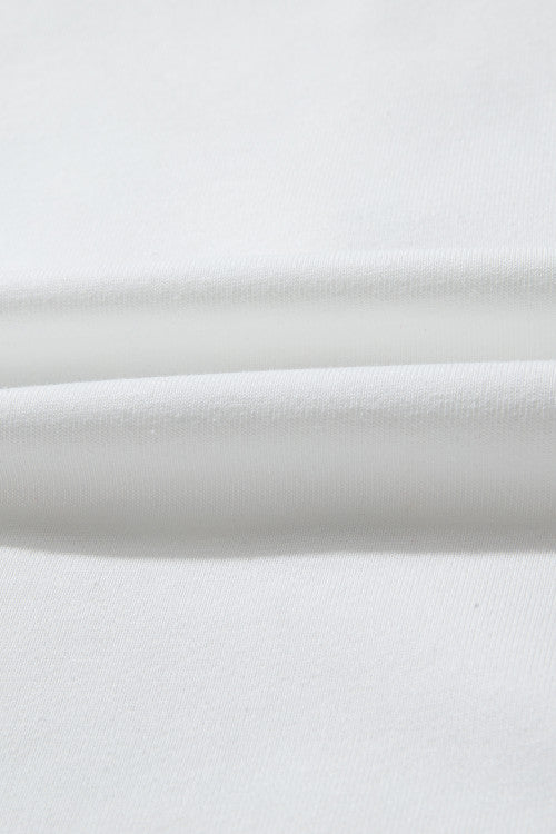 White with Red & Green Plaid Embellished Christmas Tree Pullover