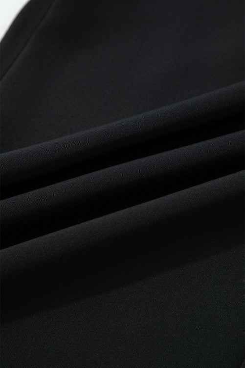 Pleated Front Pull On High Waist Wide Leg Dress Pants