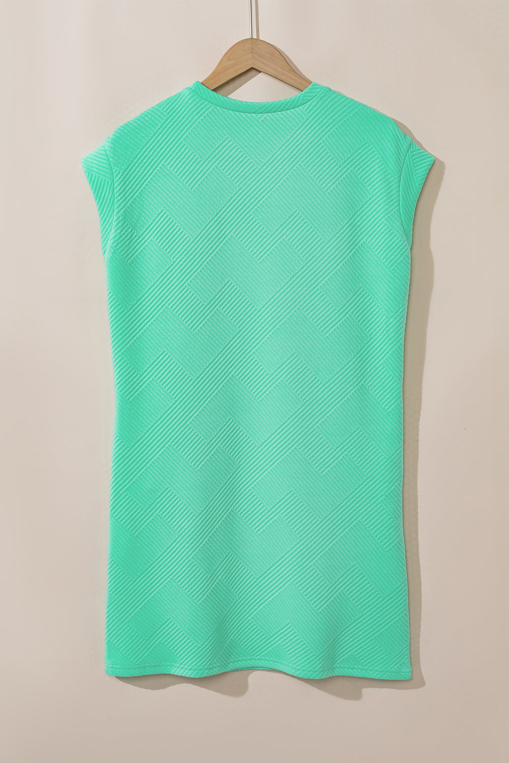 Textured Cap Sleeve Dress with Pockets in Mint or Pink